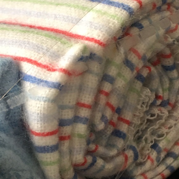 Baby collection 4piece receiving Baby BlanketsFor Boys Light bluemedium blue - Picture 10 of 13